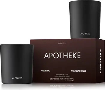 APOTHEKE Charcoal & Charcoal Rouge Scented Candle Duo | Nordstrom | Nordstrom