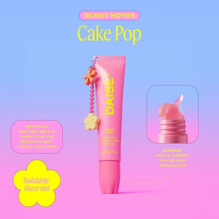 DAISE Peptide Lip Butter Balm in Cake Pop, Lightly Tinted, 15 ml | Walmart (US)