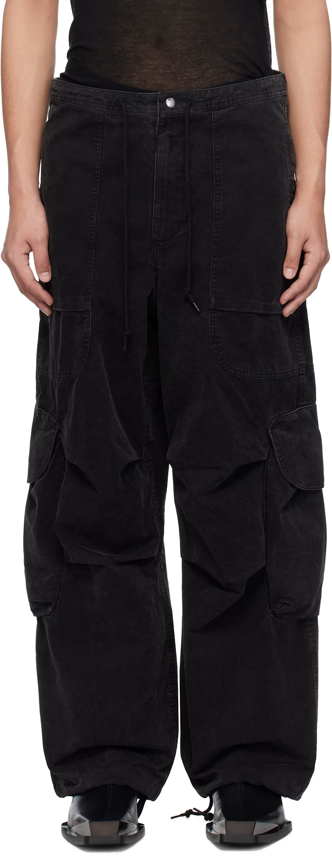 Entire Studios - Black Freight Cargo Pants | SSENSE