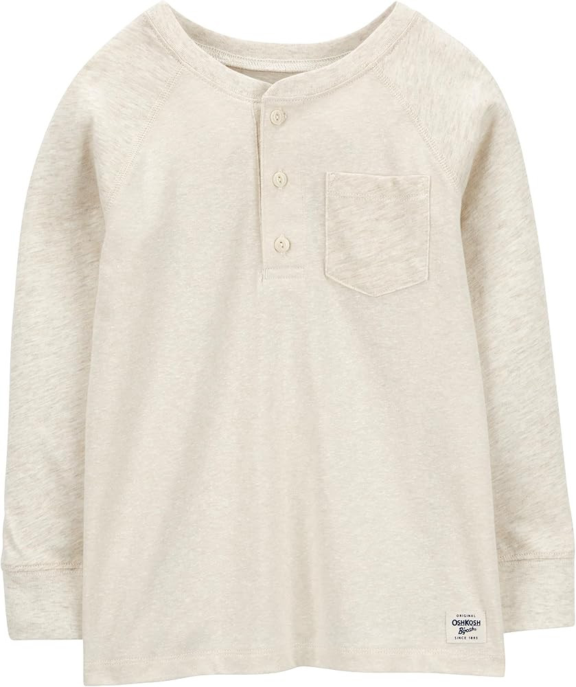 OSHKOSH B'GOSH Boys' Long-Sleeve Raglan Henley | Amazon (US)