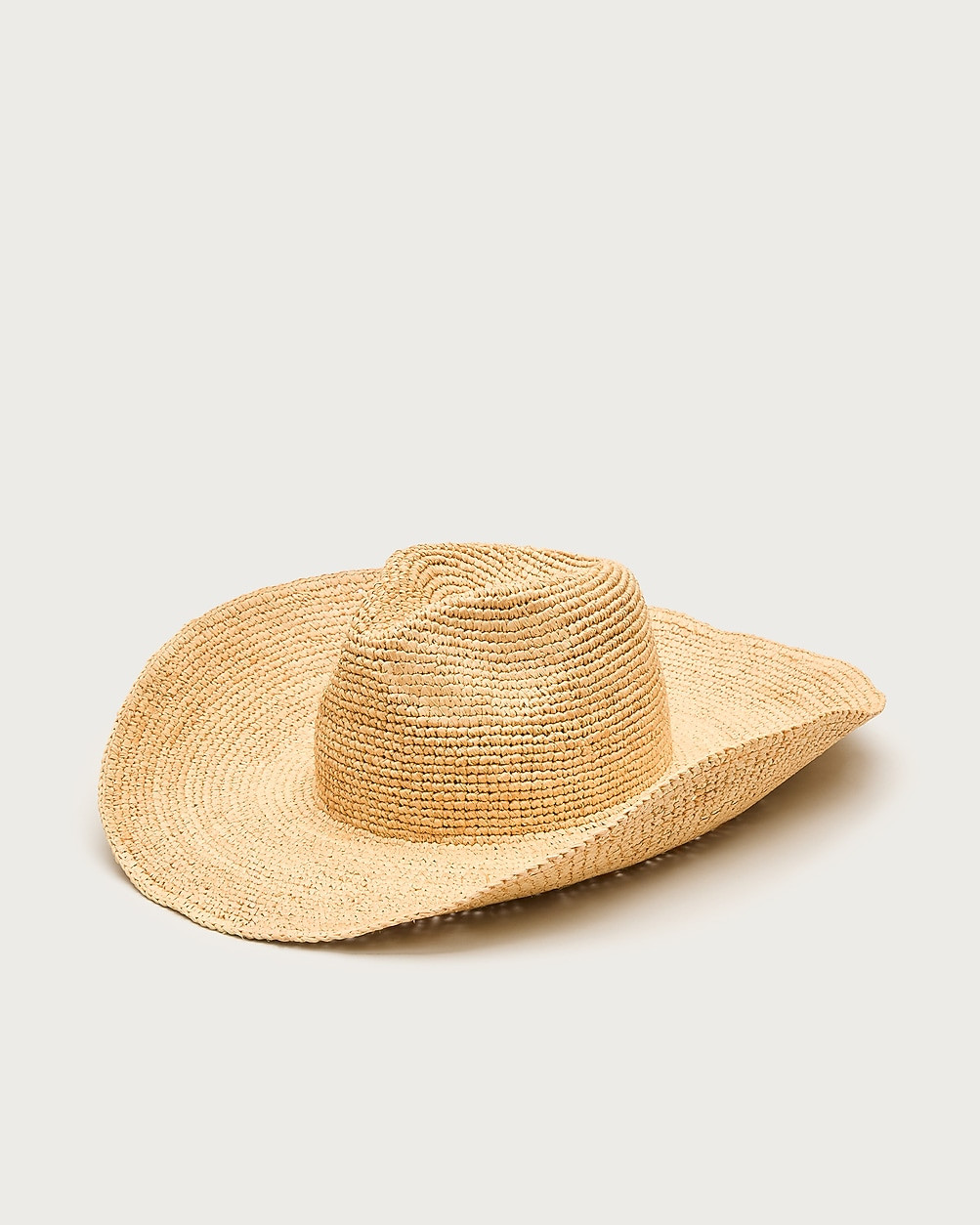 Raffia wide-brim cowboy hat | J. Crew US