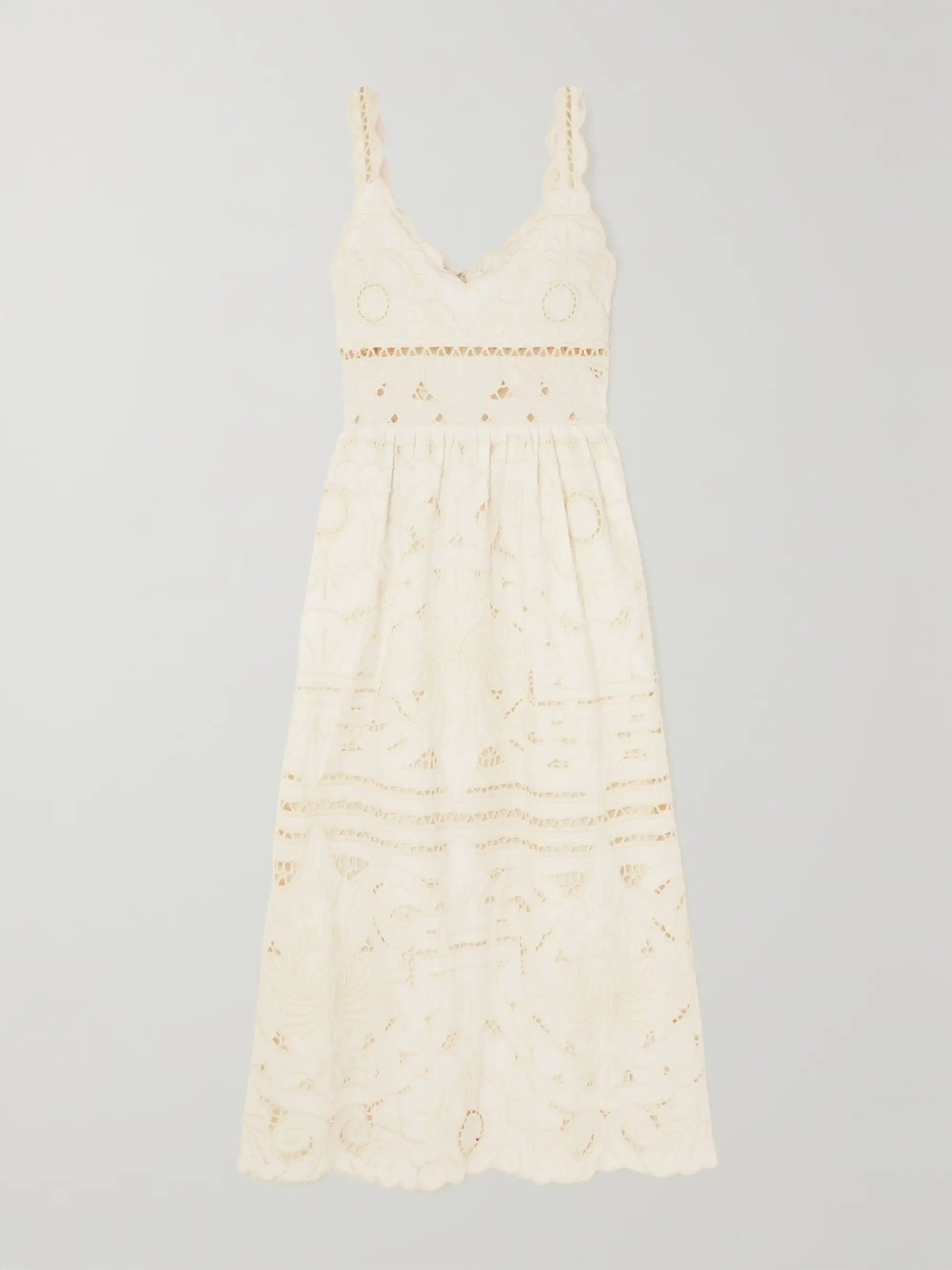 SEA Blaire broderie anglaise organic cotton midi dress | NET-A-PORTER | NET-A-PORTER (US)