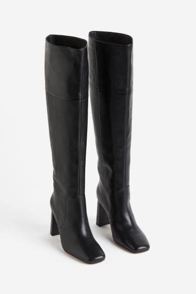 Knee-high Leather Boots | H&M (US + CA)
