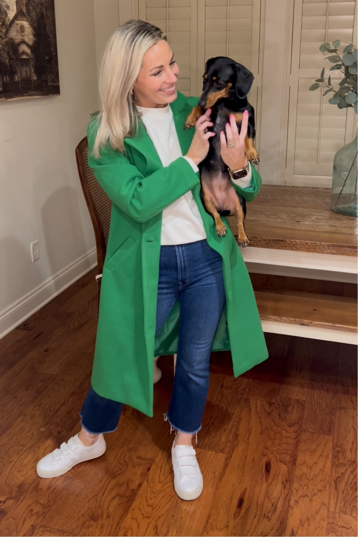 Loving this Amazon green coat! I’m in the XS and I’m usually a Small.

Linked my jeans and tennis shoes also. Top is from my NUULY rental and can’t find it online. 

#LTKstyletip #LTKfindsunder50 #LTKMostLoved