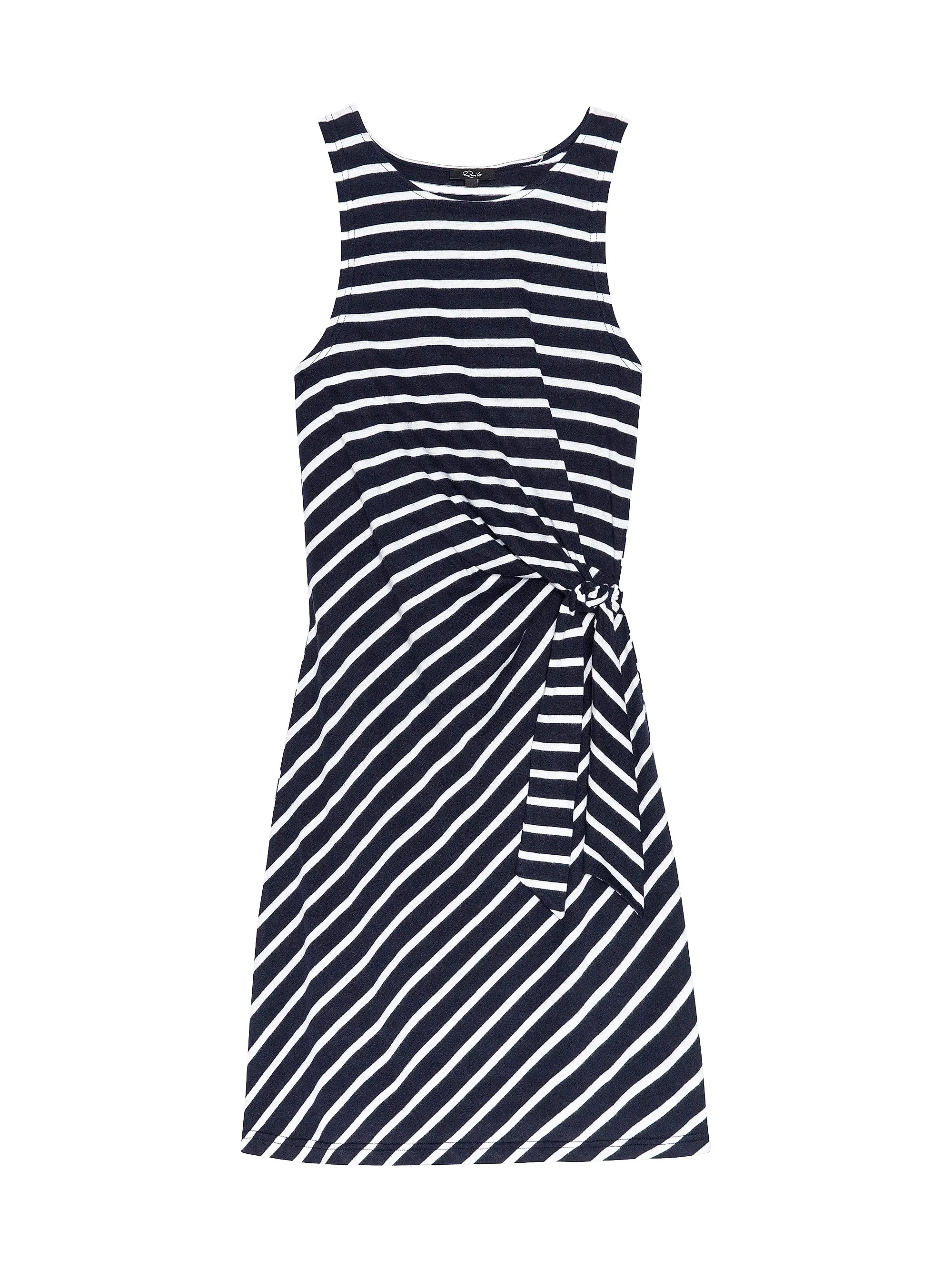 Rails Harriet Cotton Stripe Knotted Minidress | Saks Fifth Avenue | Saks Fifth Avenue