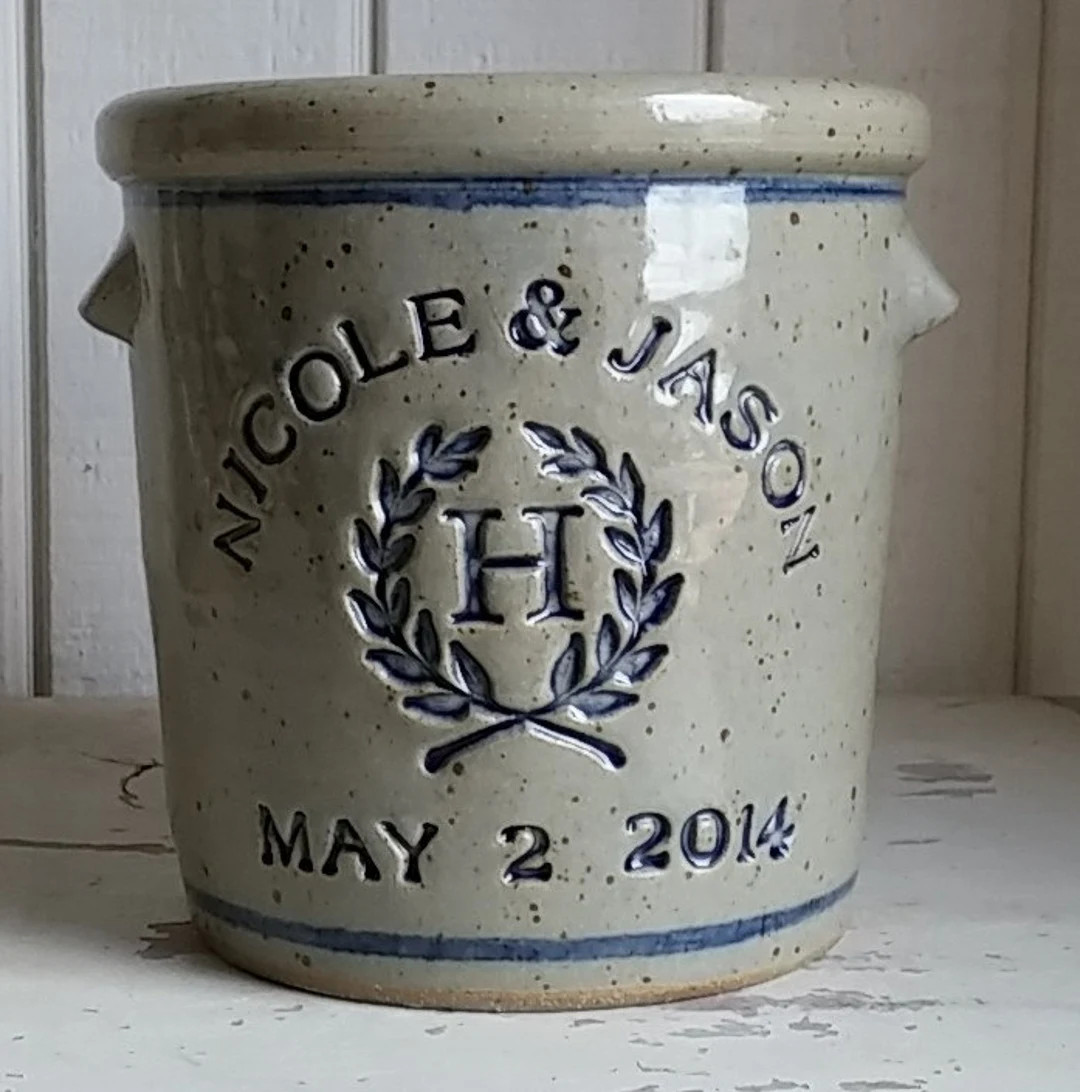 Personalized Stoneware Crock - Etsy | Etsy (US)