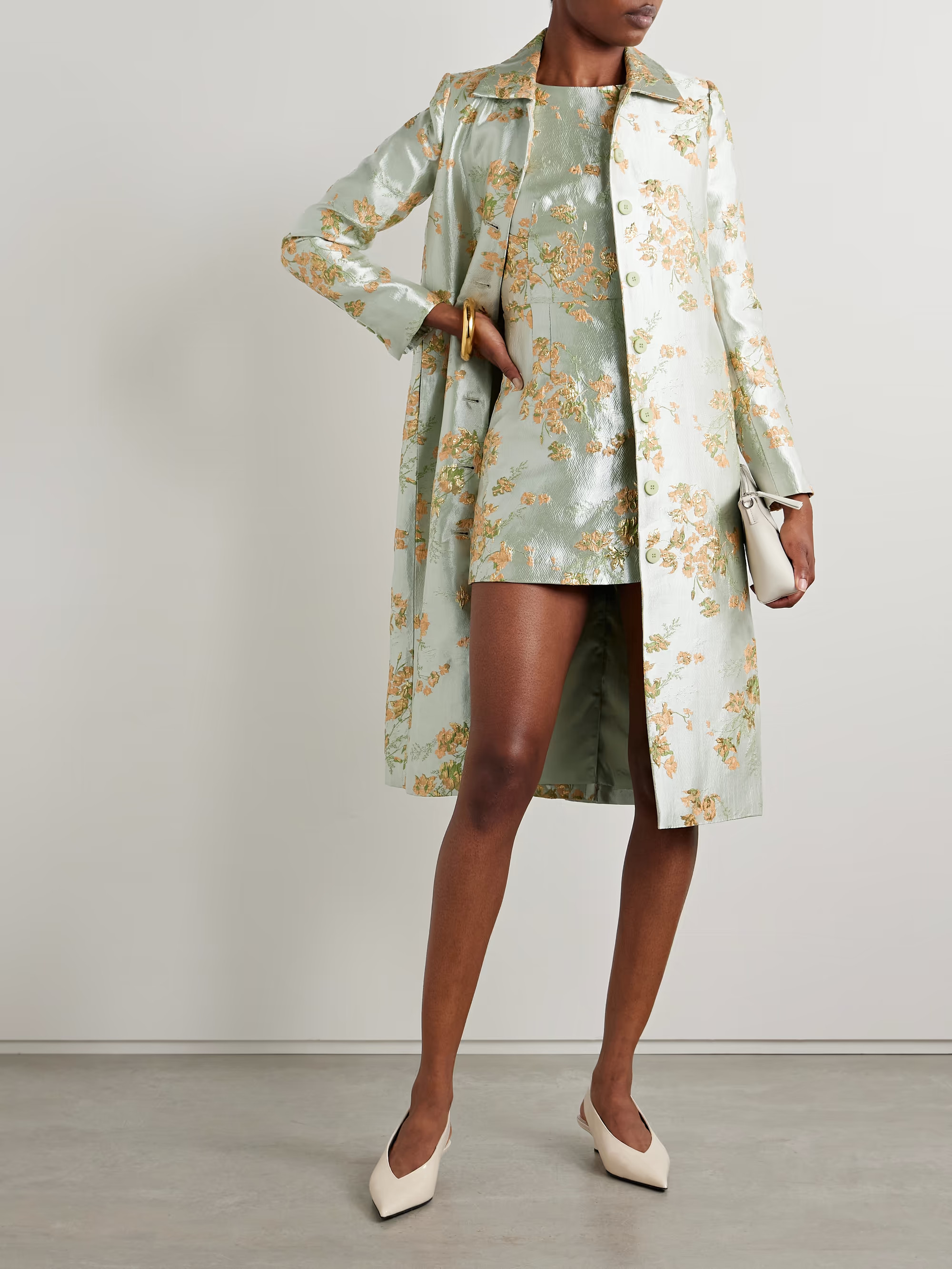 Antoinette metallic brocade coat | NET-A-PORTER (US)