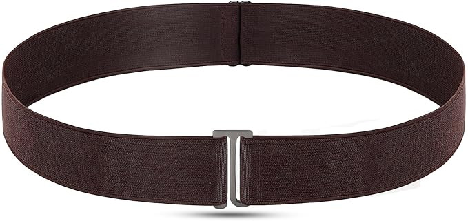No Show Invisible Elastic Belt for Women Men, Elastic Web Strap Waist Stretch Belt with Flat Buck... | Amazon (US)