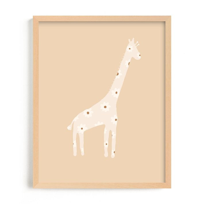 Sweet Giraffe Framed Wall Art by Minted for West Elm | West Elm (US)