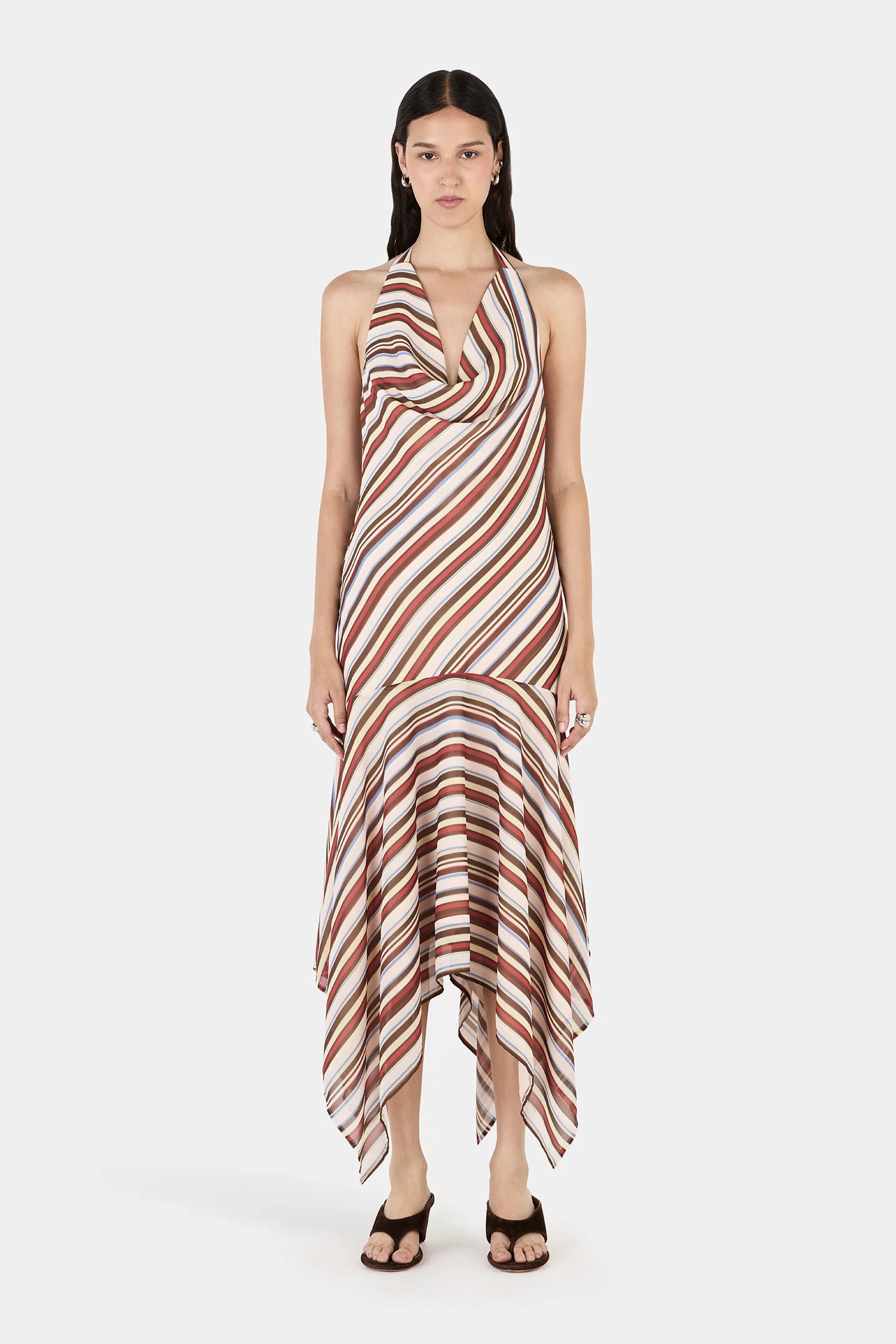 Mara Halter Dress Stripe | Hansen and Gretel