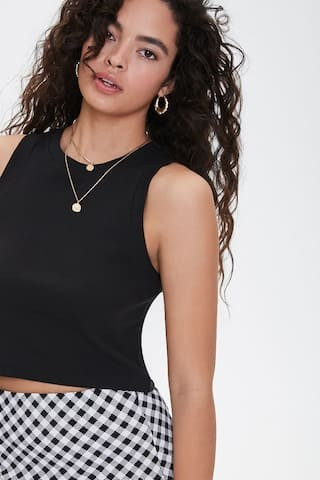 Ribbed Crew Neck Tank Top | Forever 21 (US)