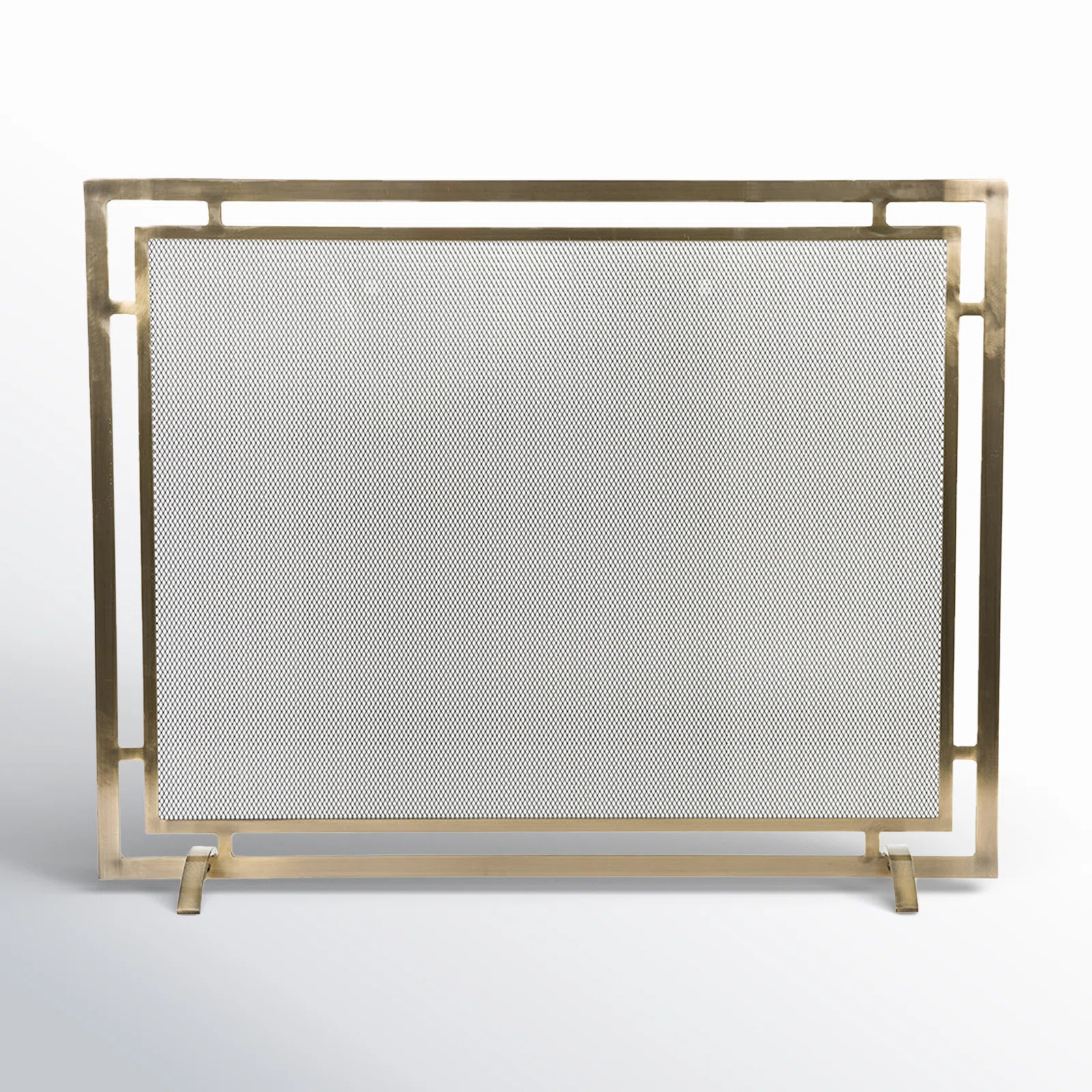 Gatsby Mesh Fireplace Screen - Single Panel, Steel Frame | Wayfair North America