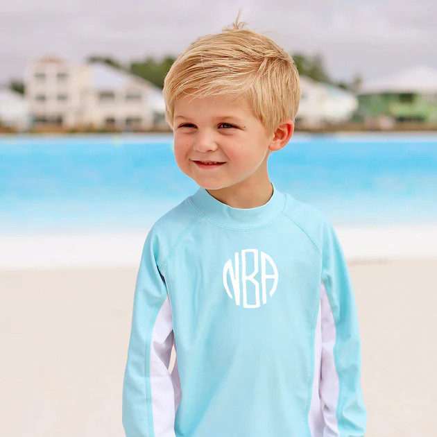 Kauai Blue Rash Guard | Classic Whimsy
