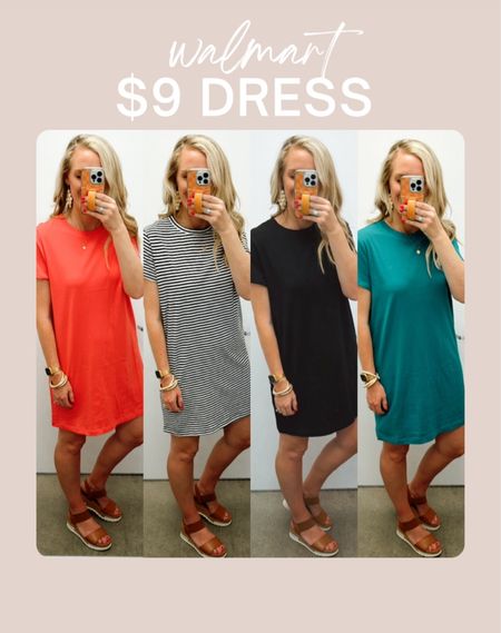Walmart $9 everyday spring dress. Runs true to size. I’m wearing a size medium. 

#LTKstyletip #LTKfindsunder50 #LTKmidsize