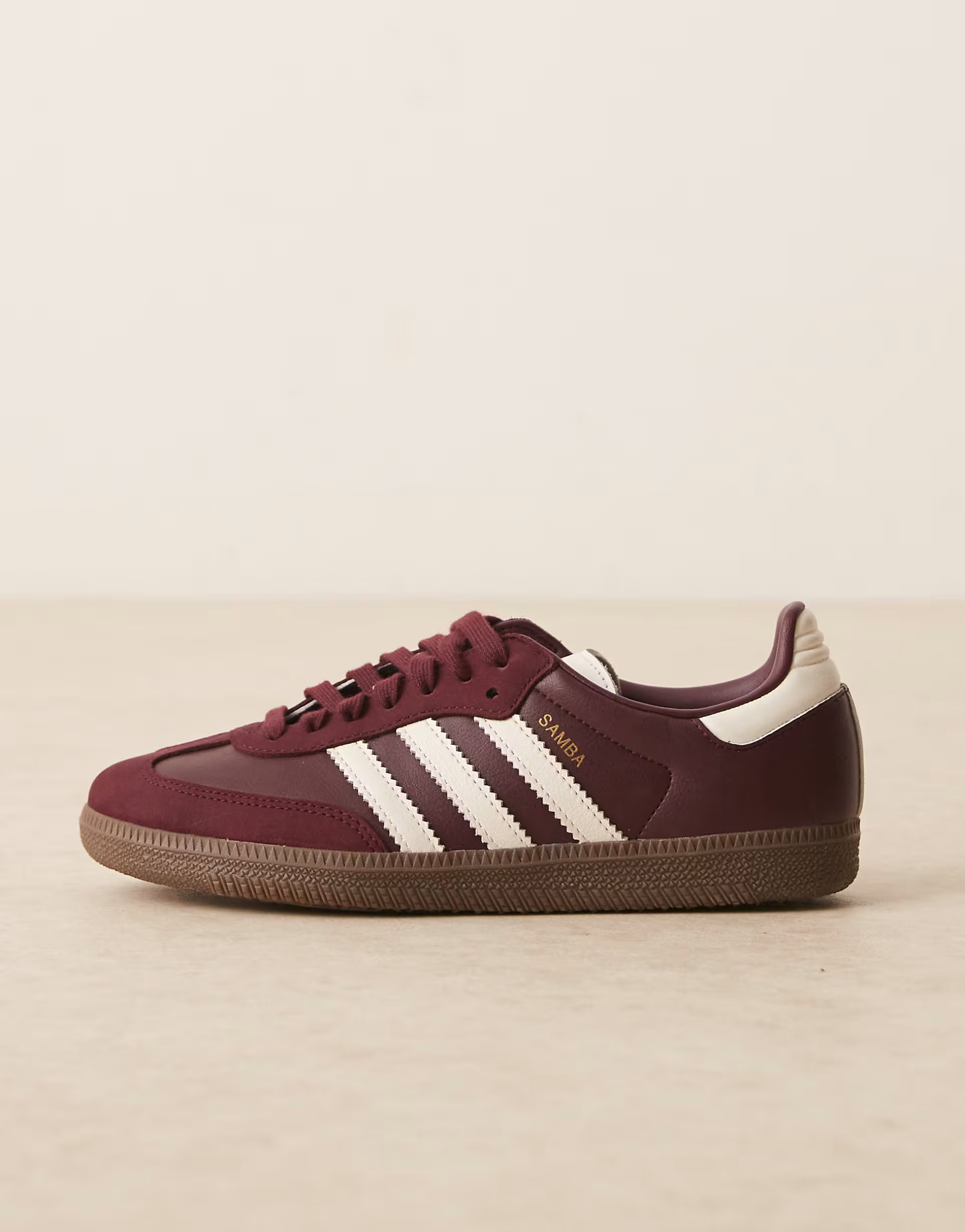 adidas Originals Samba OG trainers in maroon and cream | ASOS (Global)