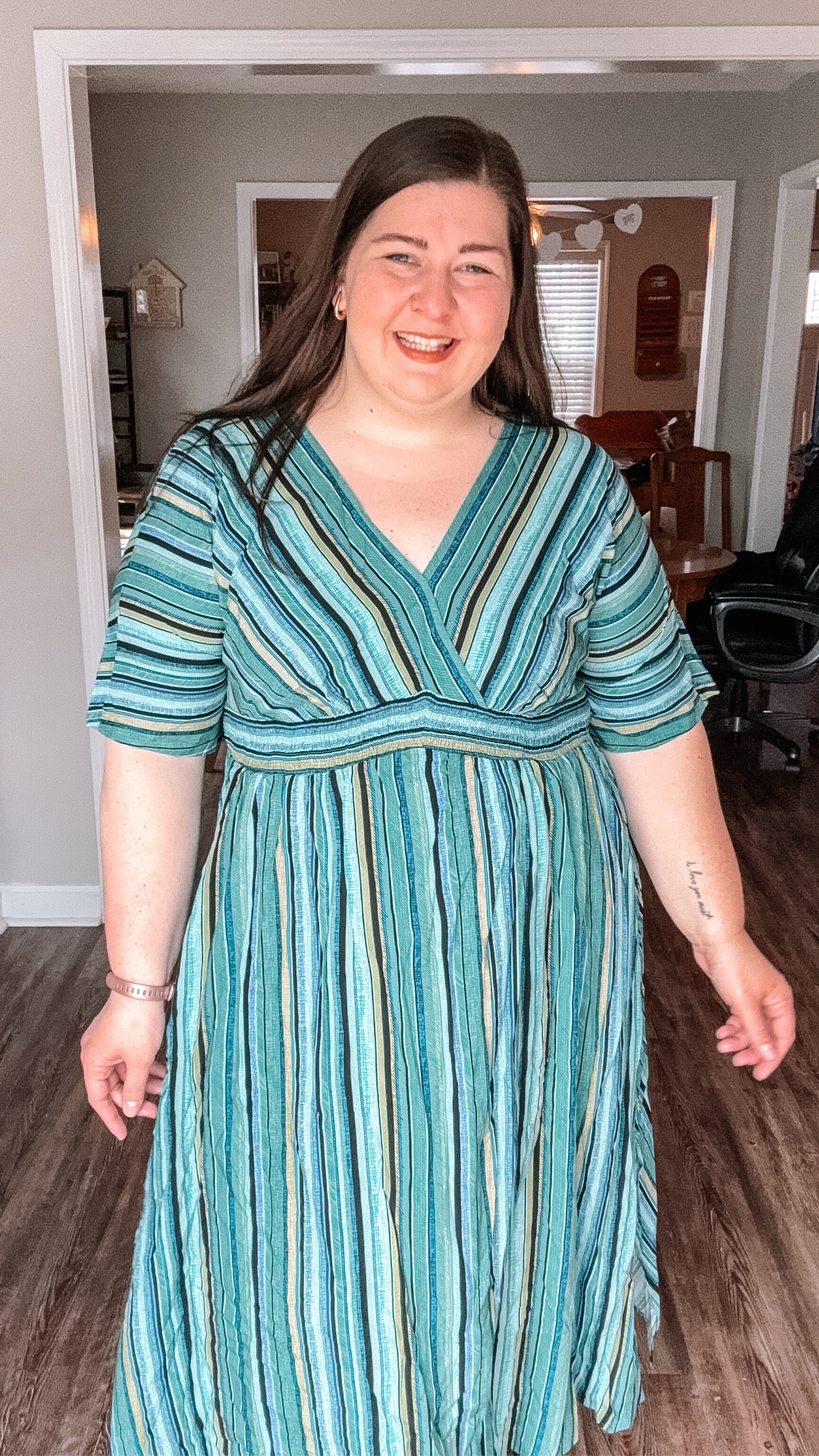 The most fun dress from @Bloomchic! Love all the colors and patterns, perfect for spring! 

#LTKootd #LTKPlusSize #LTKSeasonal