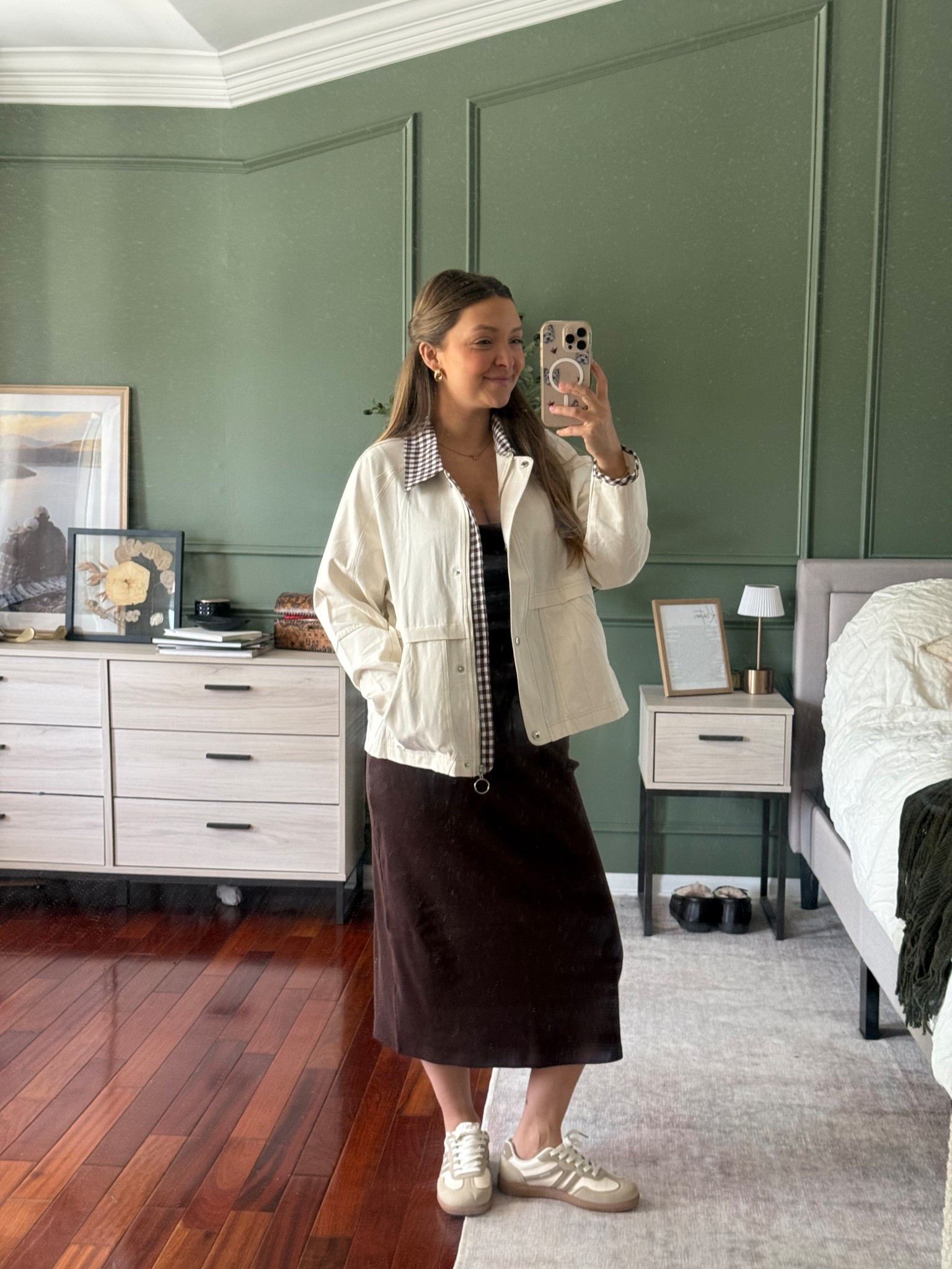 Today’s fall ootd ! Abercrombie dress has built-in bra which is awesome to hide my leak pads and jackets Amazon!


#LTKStyleTip #LTKFindsUnder50 #LTKBaby