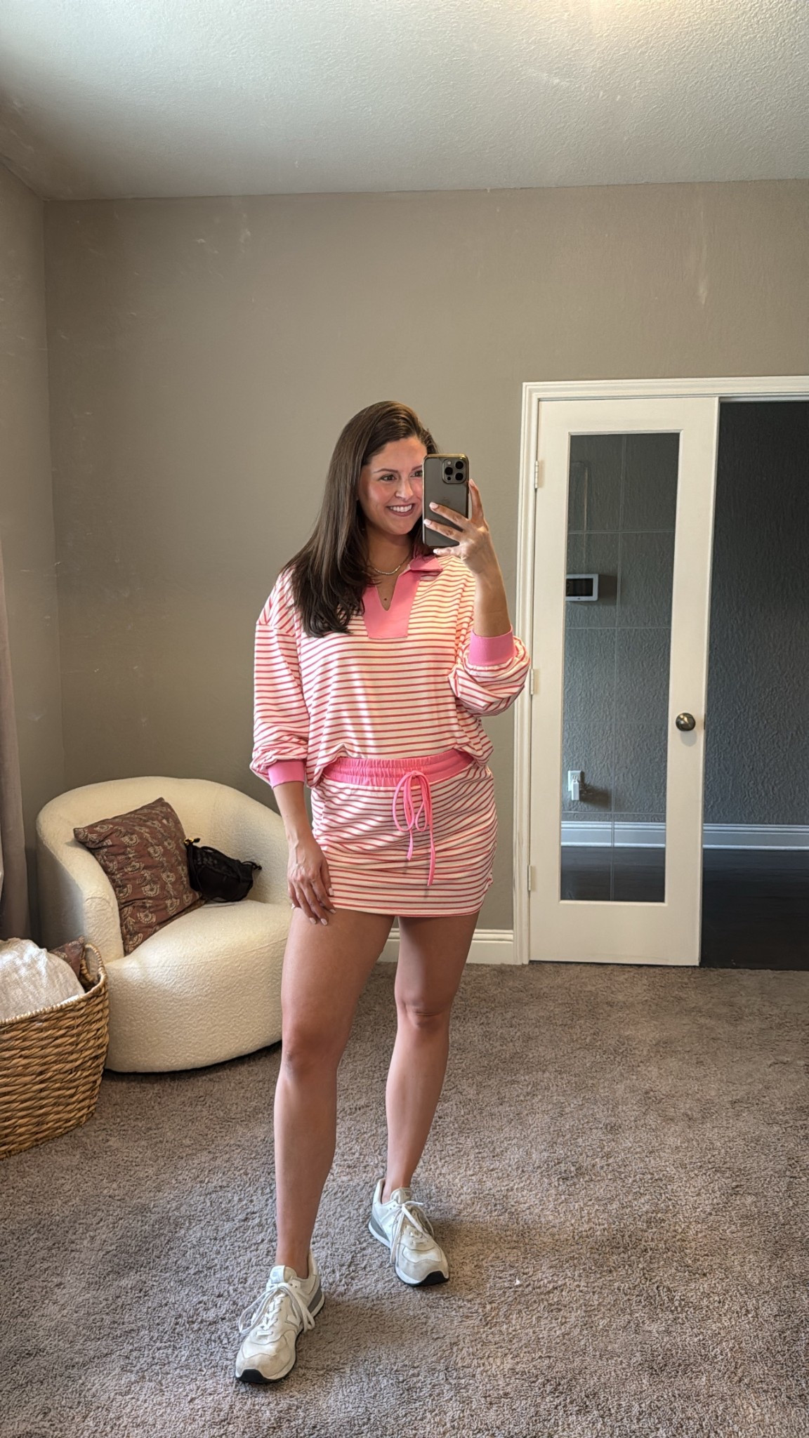 This Amazon set is so perfect for spring! 🎀 ✨ The skirt has shorts built in & are toddler mom approved! 

Wearing size M! 

 #LTKdayinmylife #LTKootd #LTKmomlife