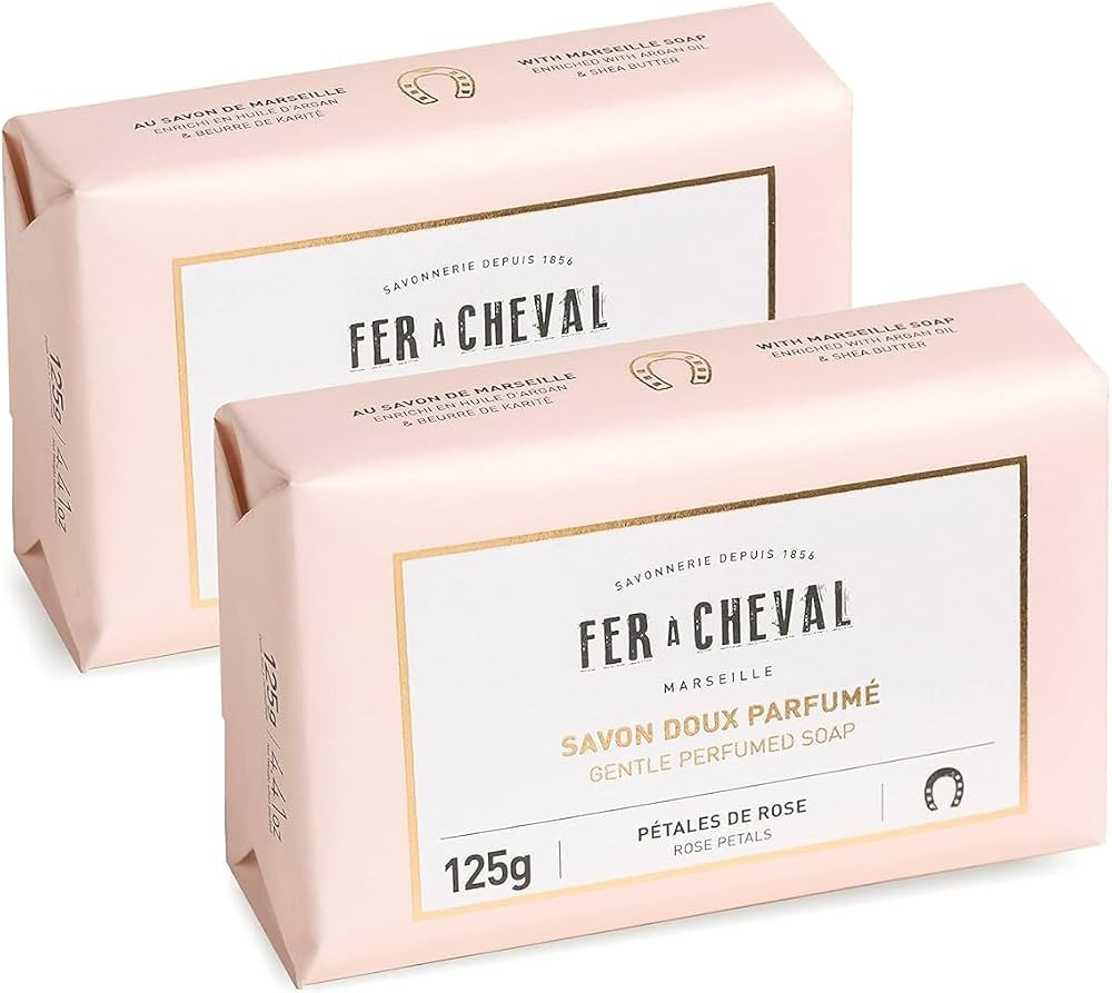Fer \u00e0 Cheval Gentle Perfumed Soap Bars, Organic Body Bath Soap, Moisturizing Natural Bar Soa... | Amazon (US)