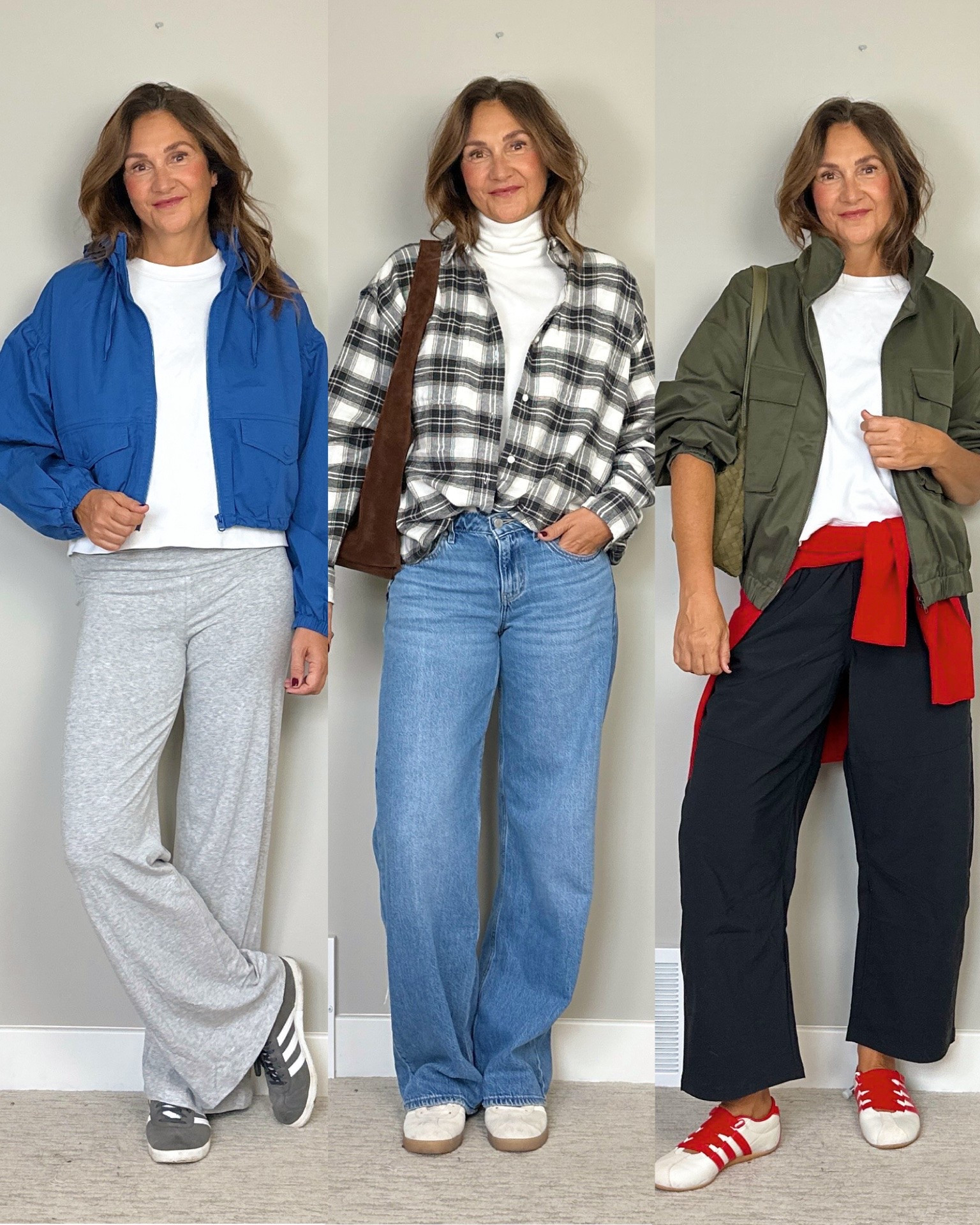 American Eagle / Aerie fall try on!
I’m 5’ 7” size 4ish wearing:
- windbreaker: size S. It’s a cute jacket but a cropped fit, a bit too short on my long torso
- plaid shirt: size S. Very cozy and soft, oversized fit
- barrel pants: size S regular. Great fit and comfy but the material is not warm and also pretty noisy.
Also linked my foldover yoga pants, fleece turtleneck, jeans, sneakers, bags and olive funnel neck jacket (not from AEO/Aerie)

#LTKcanada #LTKfall #LTKstyletip