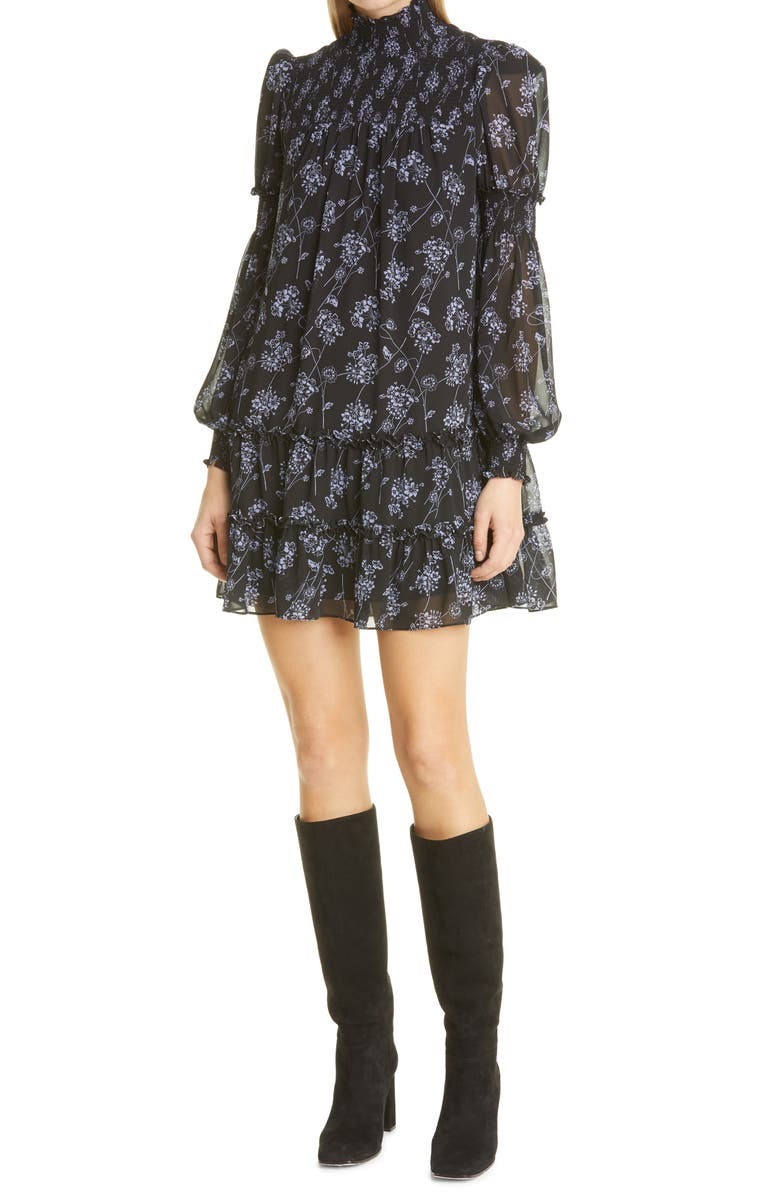 Stephanie Floral Long Sleeve Minidress | Nordstrom | Nordstrom