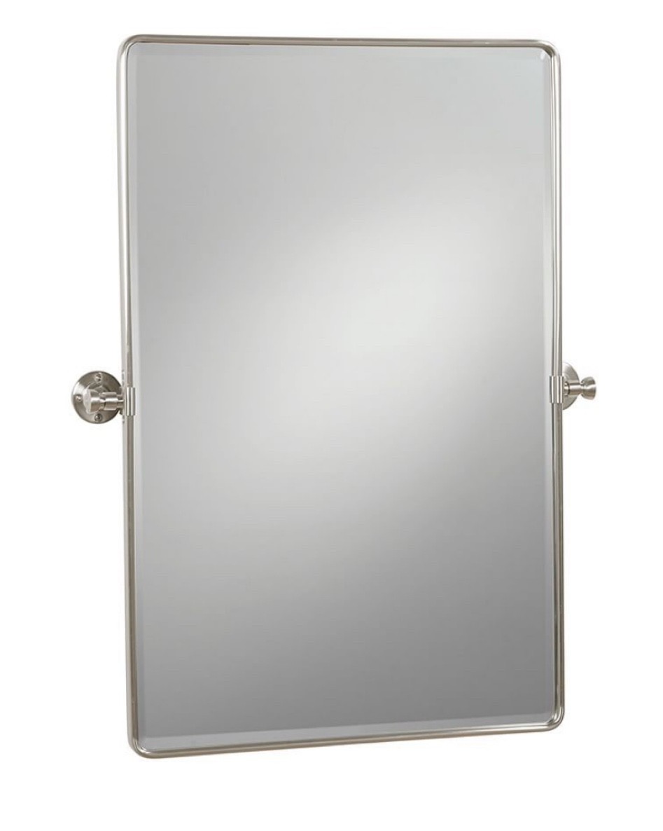 Polished Nickel Vintage Rounded Rectangle Pivot Mirror, 23x24"

#LTKfamily #LTKhome #LTKstyletip