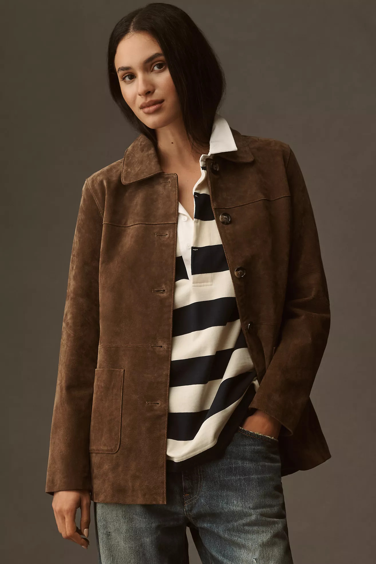 BLANKNYC Real Suede Jacket | Anthropologie (US)