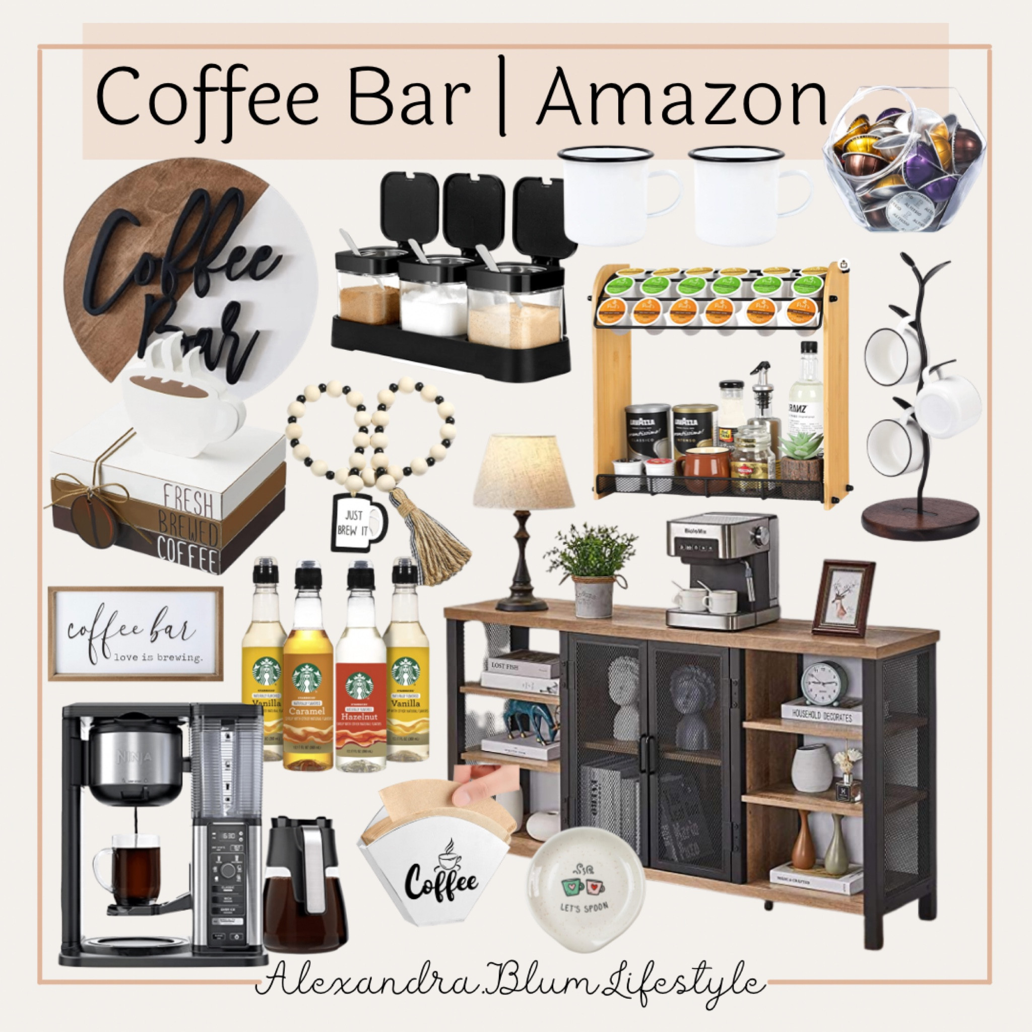 VILIGHT Coffee Bar Accessories Love is Brewing - Farmhouse Coffee