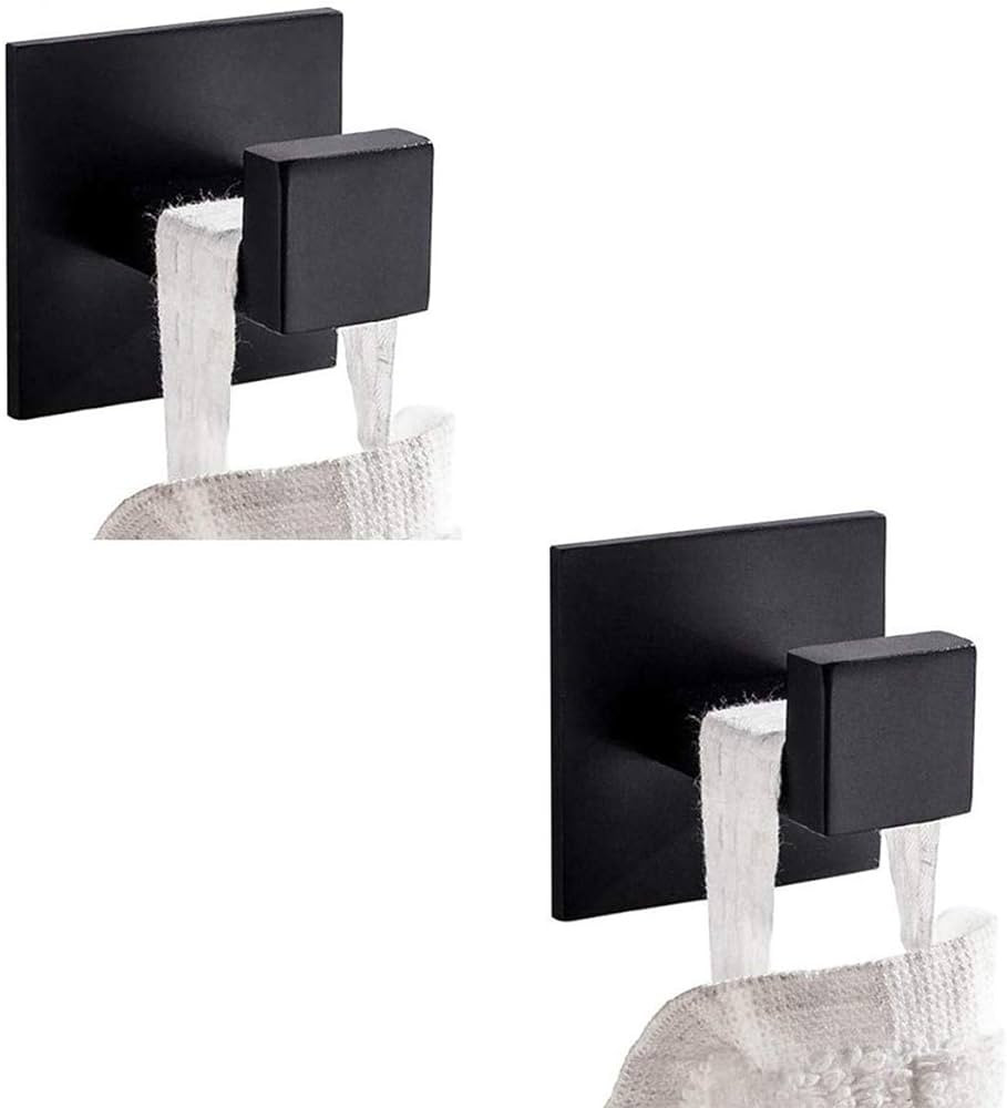Flybath Coat Hook SUS 304 Stainless Steel Towel Robe Hooks Square Bathroom Accessories Wall Mount... | Amazon (US)