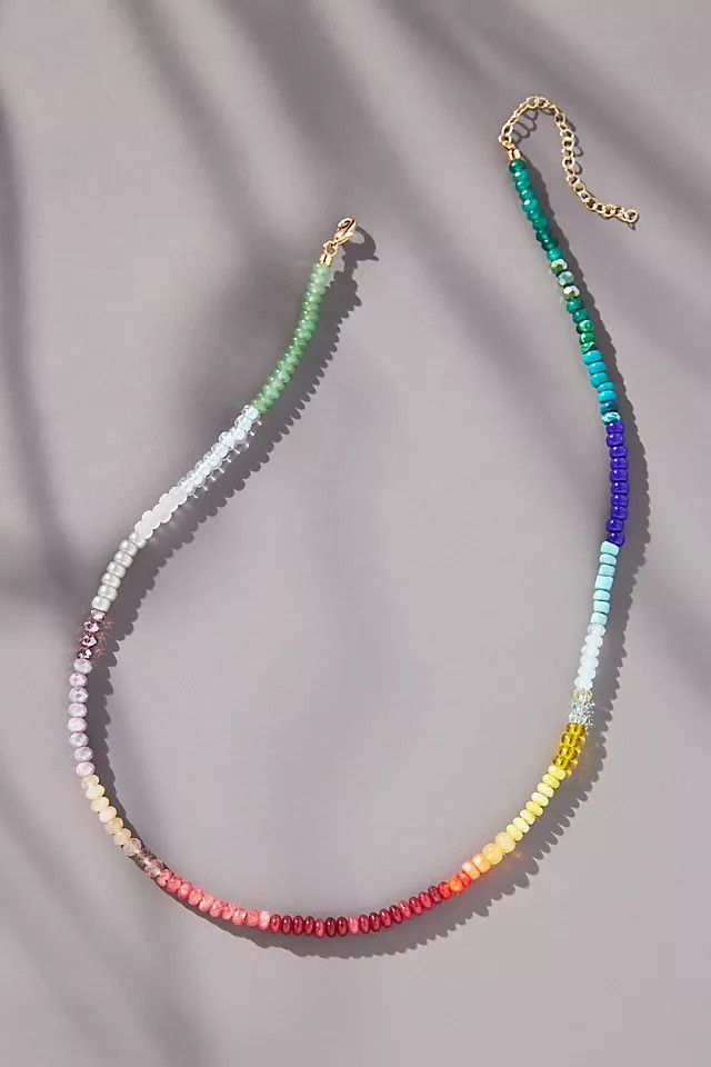 Rainbow Small-Stone Necklace | Anthropologie (US)
