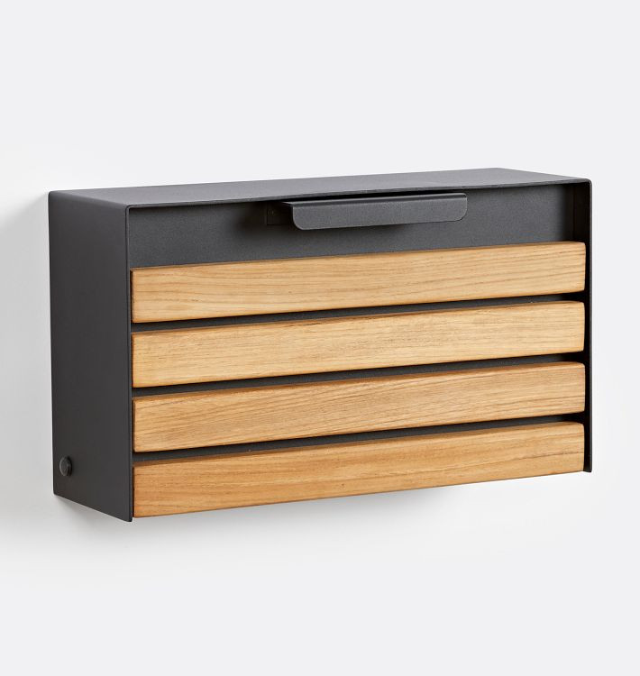 Jasper Teak Mailbox | Rejuvenation