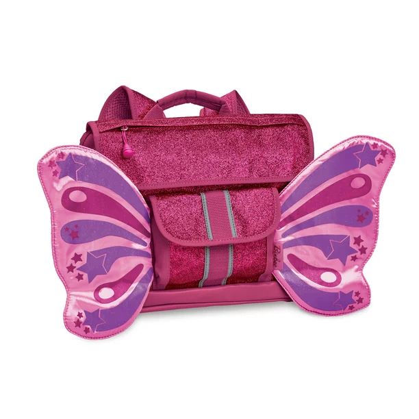 Ruby Raspberry Sparkalicious Butterflyer Backpack, Small | Walmart (US)