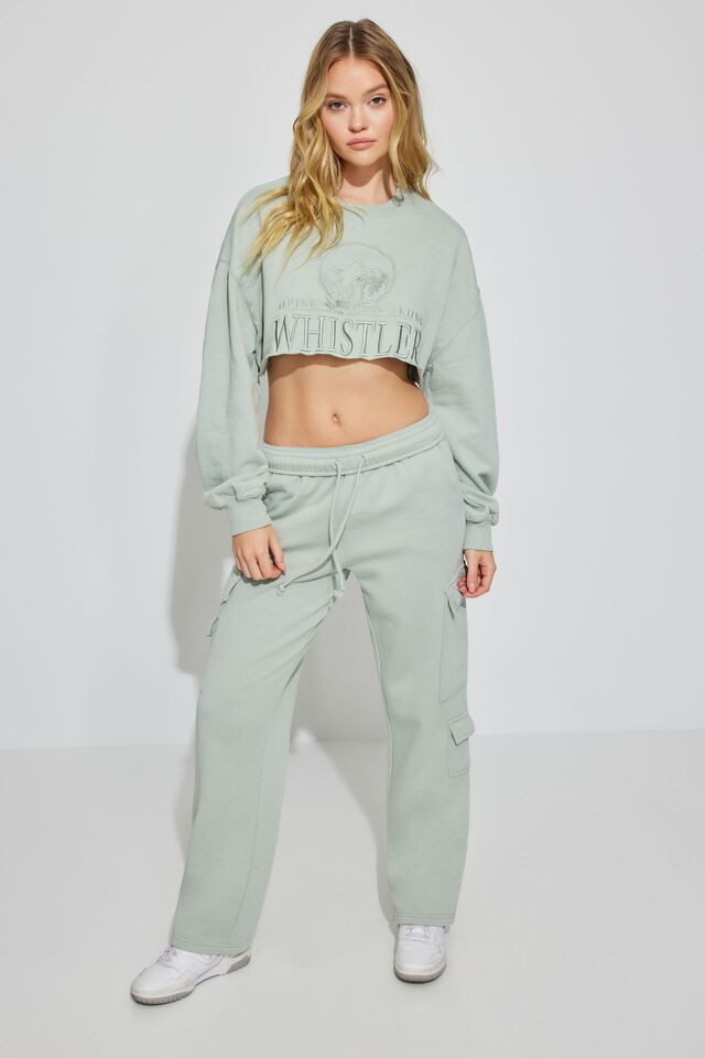 Cropped Oversized Crewneck Sweatshirt | Garage Clothing