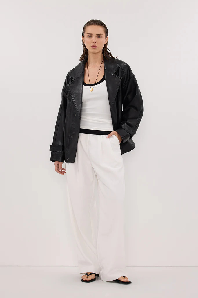 EDEN WHITE TAILORED PANT | DISSH