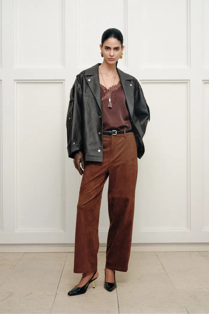 Irina Vintage Biker Jacket in Vegan Leather | Fabrique