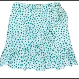 Rebecca Taylor Emerald Daisy Wrap Skirt size O great condition | Poshmark