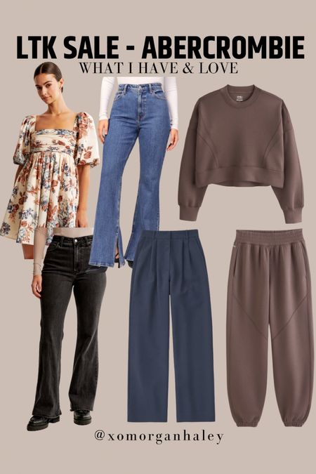 Abercrombie fall favorites now on sale with code AFLTK!! 

Sizes:
Dress: XL
matching set: XXL
jeans: curve love 33 long
Trousers: 34 long

#LTKfindsunder100 #LTKmidsize #LTKSale
