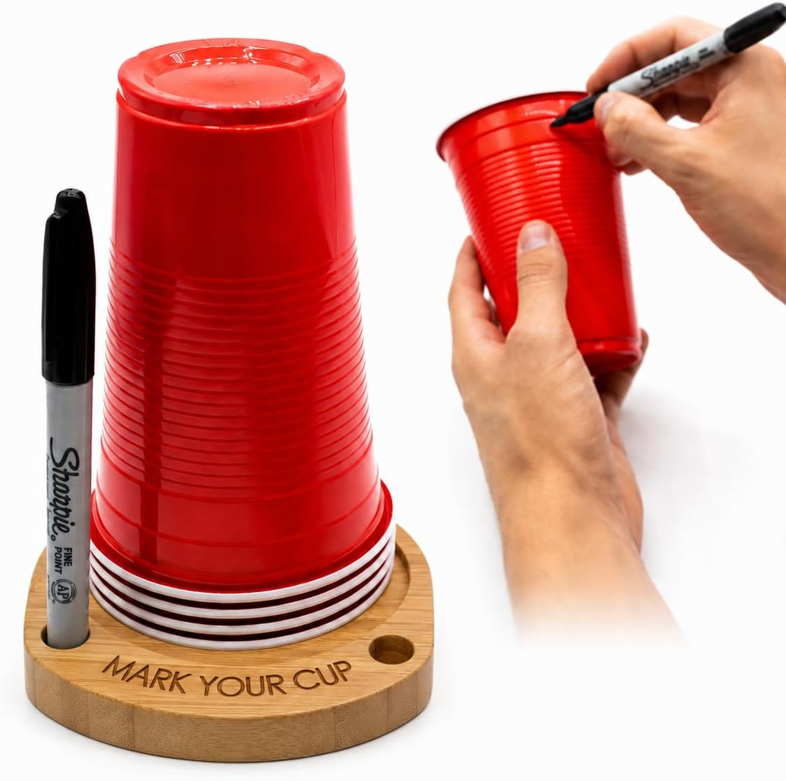 Party Cup Holder with Mark Your Cup (Markers & Cups Not Included) | Amazon (US)