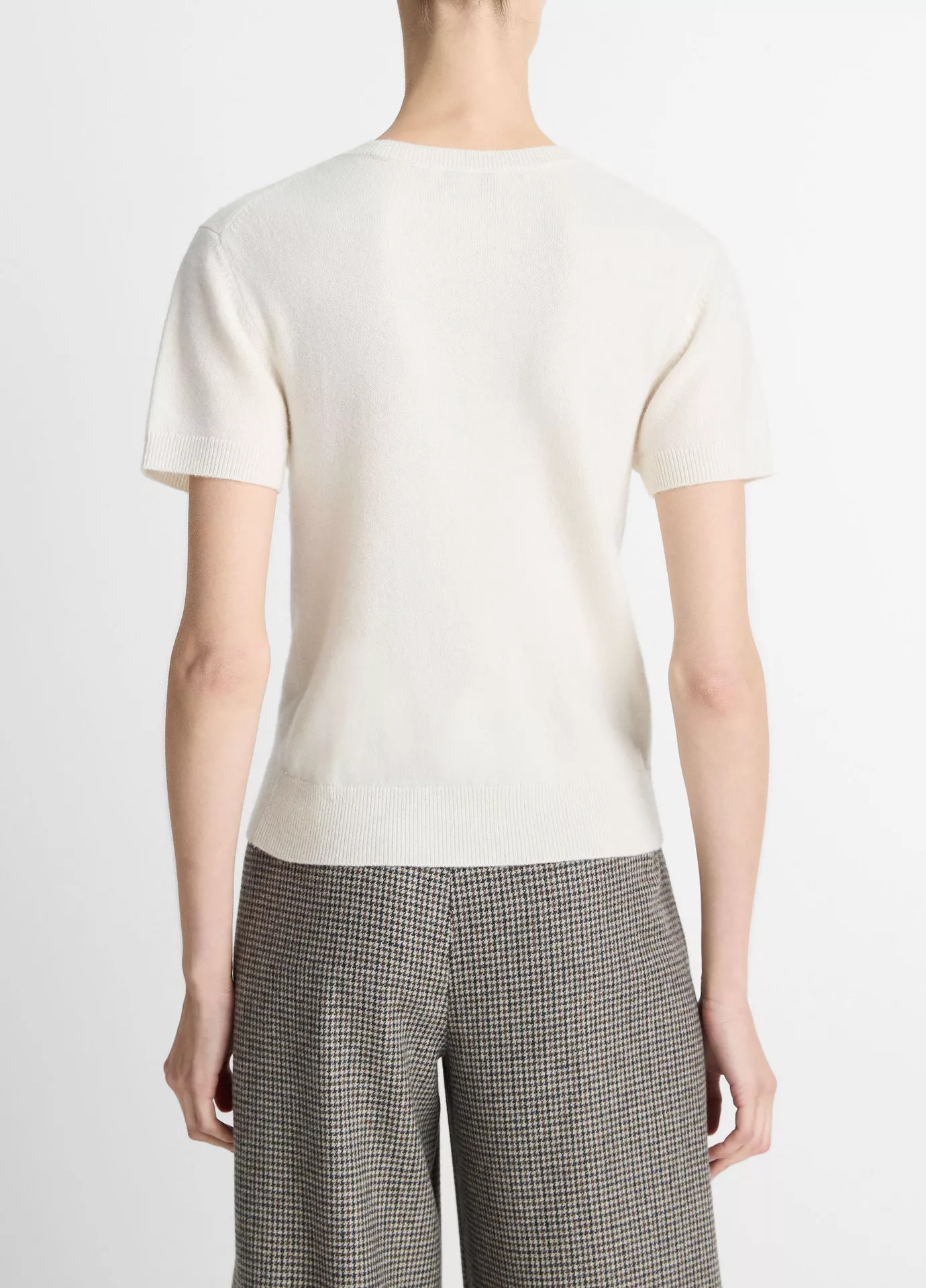 Wool & Cashmere-Blend Short-Sleeve Sweater | Vince LLC