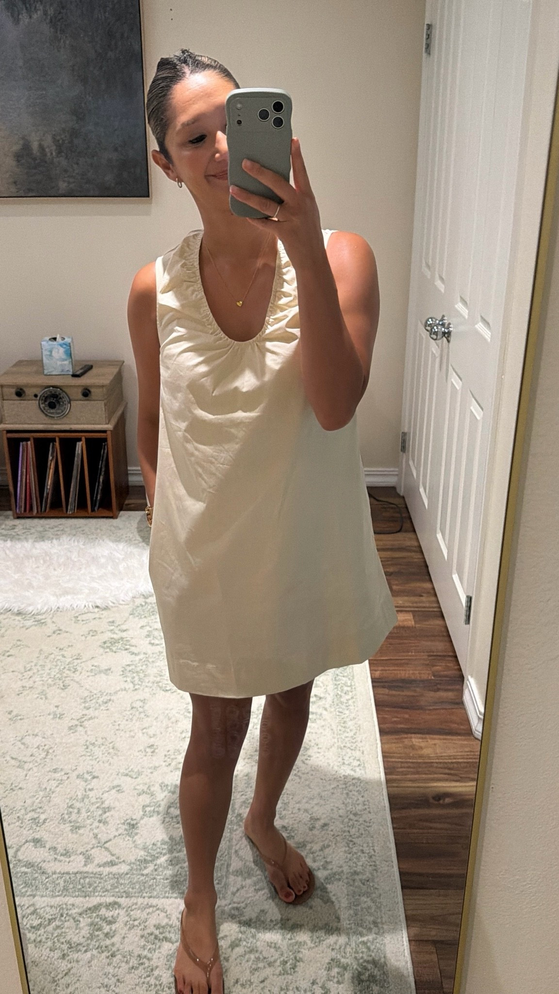 What I wore to a kids’ birthday party in 95° heat ☀️

This dress was such a good find for a HOT summer day. It’s lined, lightweight + breathable, and I love the scoop-neck detail without it feeling too low or revealing.

It does run a little short, so I paired it with these super-comfortable biker shorts underneath—which made bending down, chasing after my toddler + hanging by the pool so much easier.

Cute, comfortable + mom-life approved. 🤍

Wearing: 
Dress: XSmall
Sandals: 7 (TTS)
Biker shorts (underneath): Small

#LTKmomlife #LTKgrwm #LTKootd