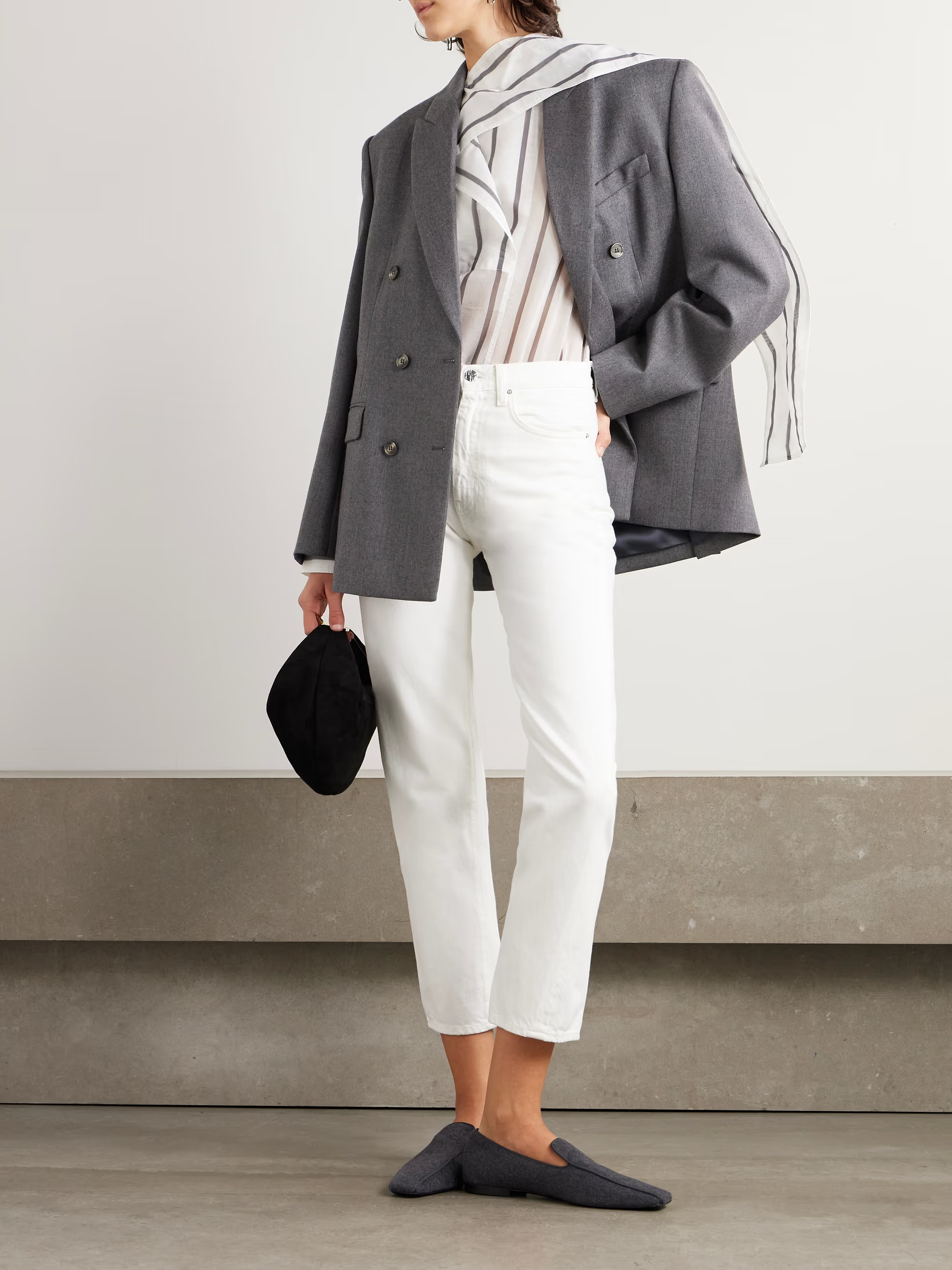 + NET SUSTAIN Twisted Seam high-rise straight-leg organic jeans | NET-A-PORTER (US)