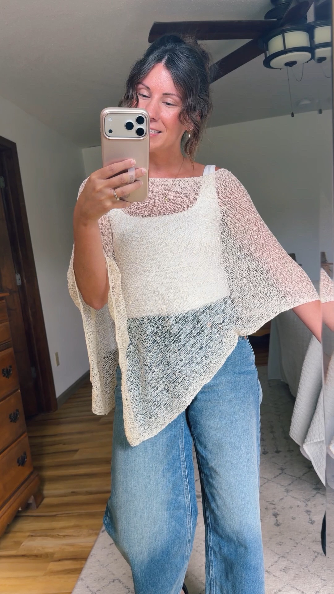 Church outfit 🤍✨

small in my tank, 24 short/petite in my jeans (also linked the light wash pair I own that is very similar to these!) , 6 in my sandals (also linked similar). My poncho is one size and is the light apricot color.

#LTKPetite #LTKSeasonal #LTKootd