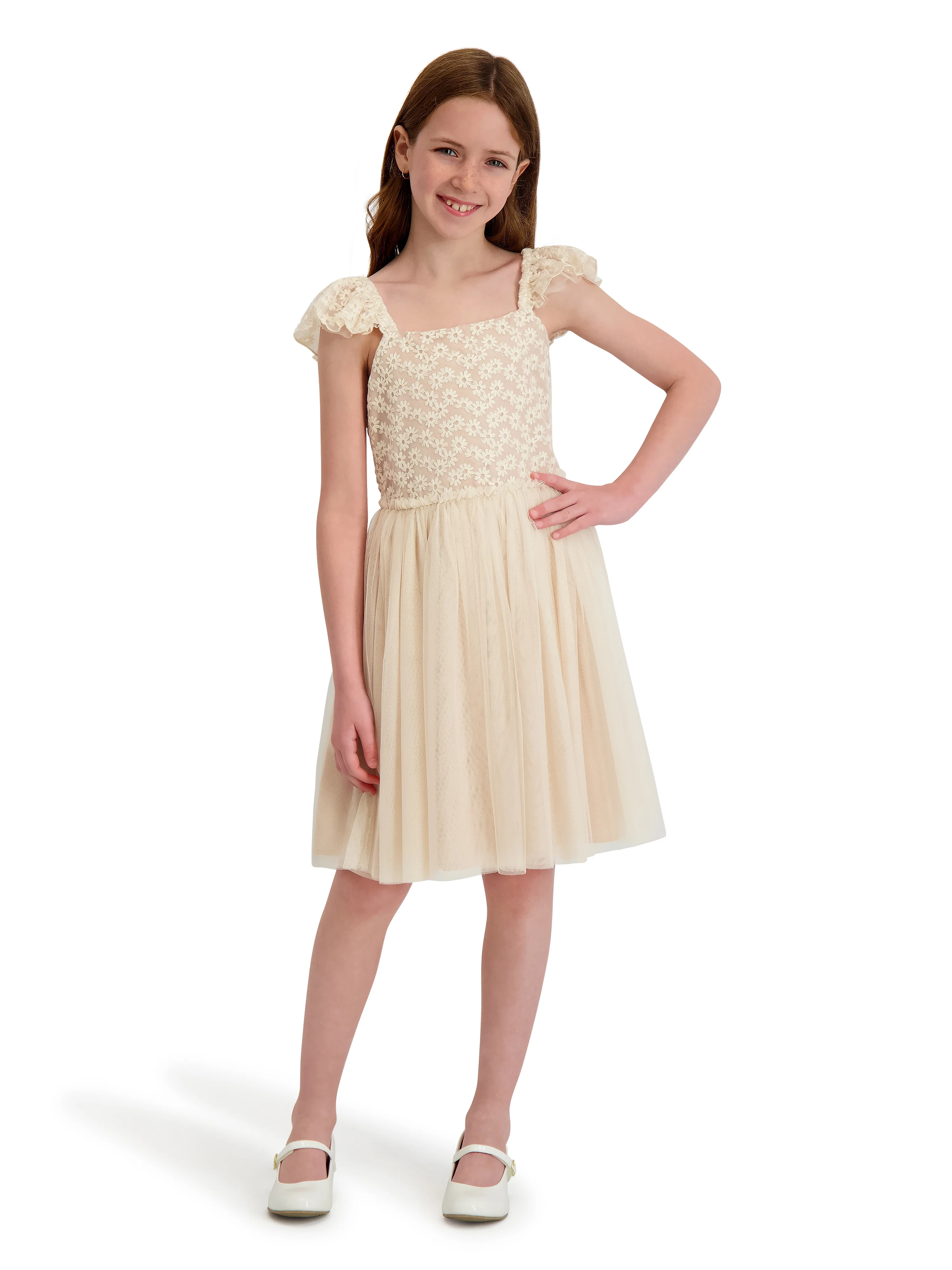 Kensie Girl Lace Bodice Dress, Sizes 4-16 | Walmart (US)