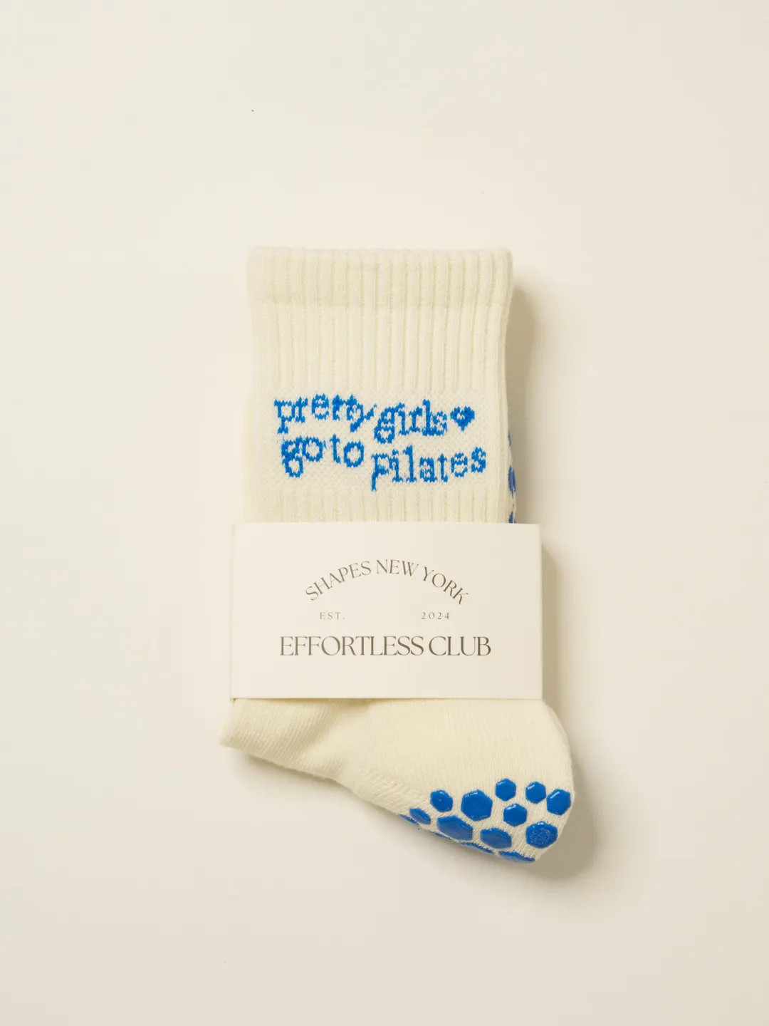 Pretty Girls Go to Pilates - Effortless Club Curated Grip Socks, Pilates Socks, Crew Non-slip Soc... | Etsy (US)