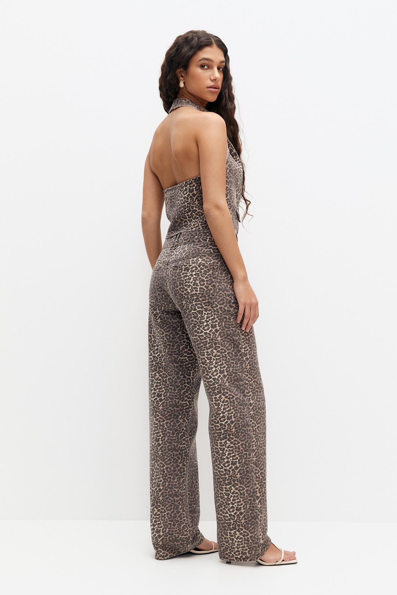 Pantalon straight léopard | PULL and BEAR FR