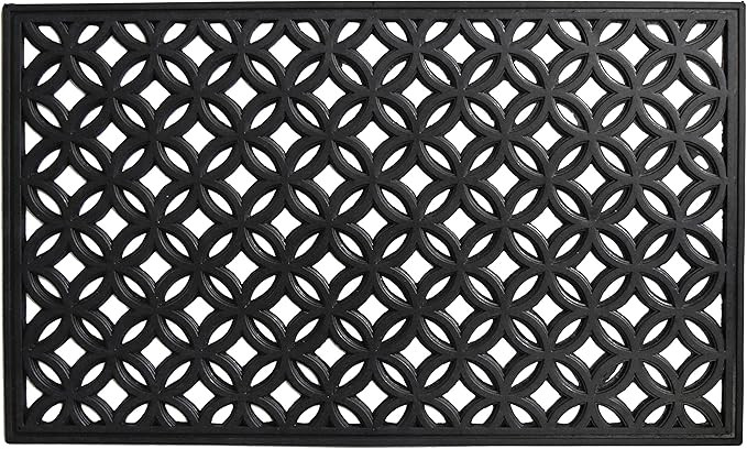 Calloway Mills AZ103582436 Circle Time Rubber Doormat, 24" x 36", Black | Amazon (US)