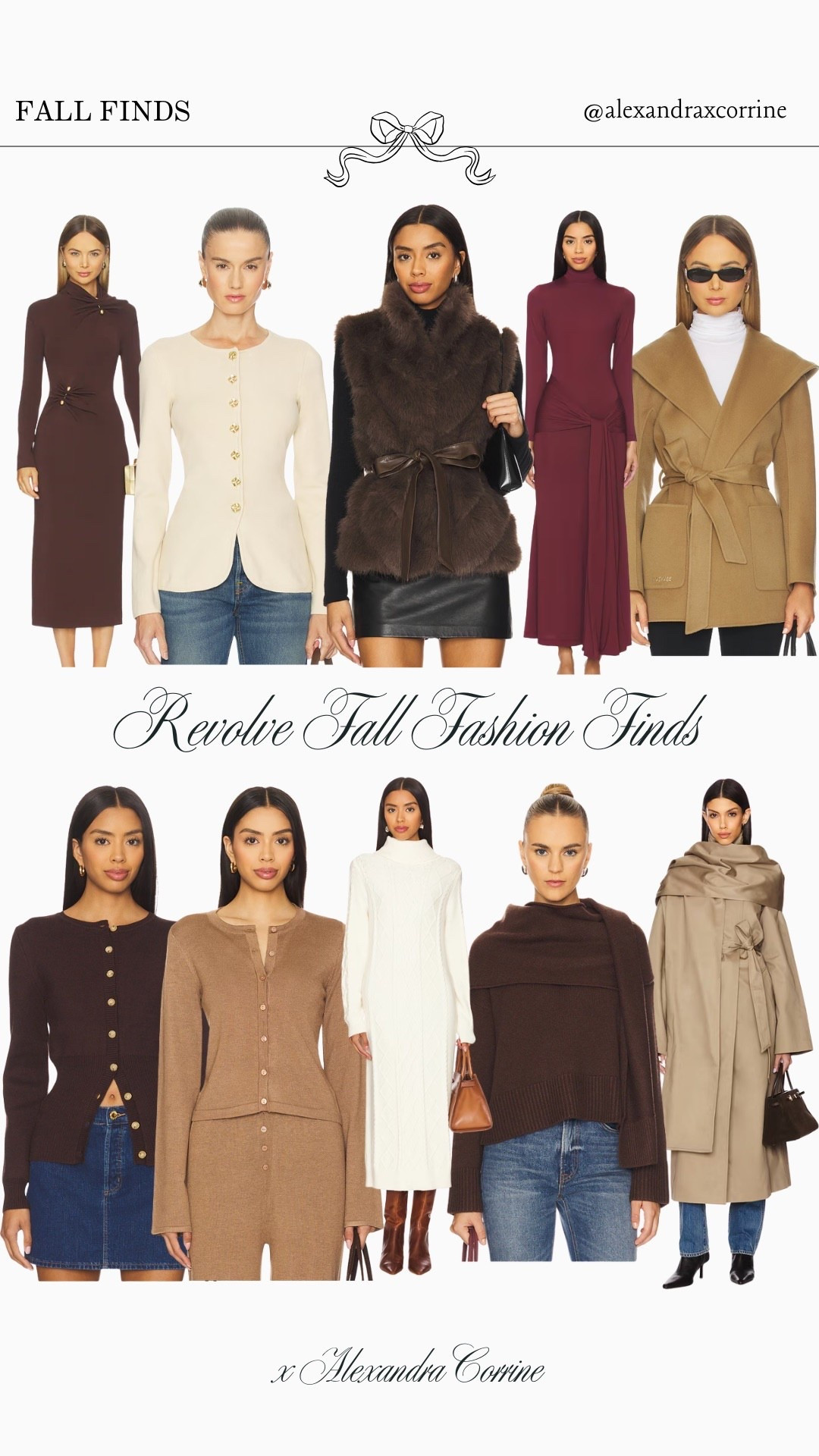 Fall favorites from Revolve 🤎

Fall fashion, fall style, chic girl autumn, revolve fashion, chocolate brown, coat, jacket, dress, sweater, knit, burgundy

#LTKStyleTip #LTKSeasonal