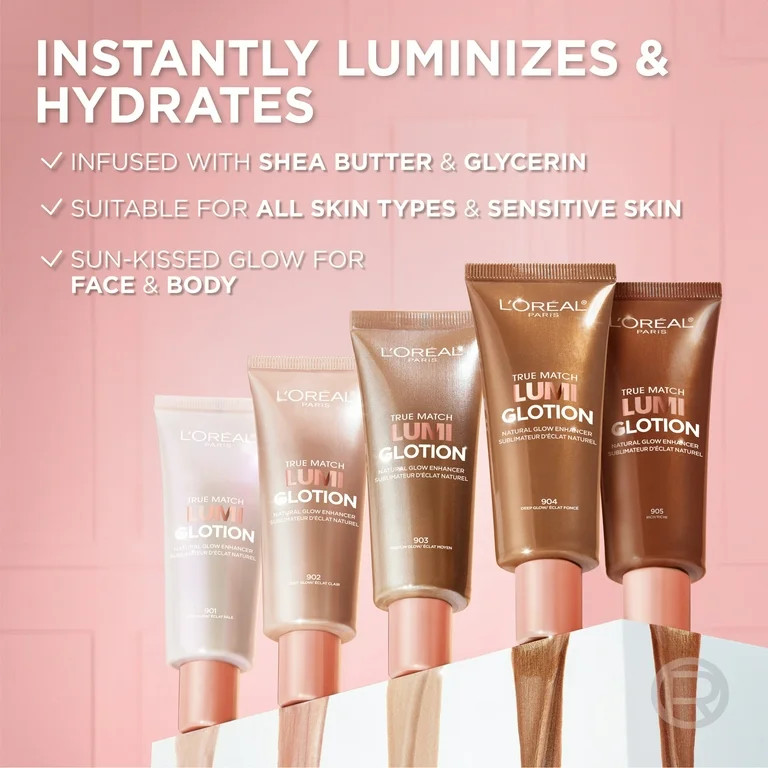 L'Oreal Paris True Match Lumi Glotion Natural Glow Enhancer, Medium, 1.35 fl oz | Walmart (US)