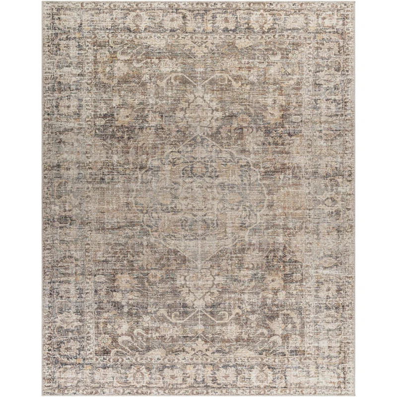 Becki Owens x Surya Marlene Vintage Dark Brown Area Rug | Wayfair North America