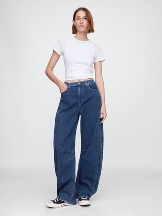 High Rise Knit Horseshoe Jeans | Gap (CA)